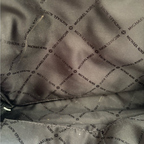 Michael Kors Black Pebbled Leather Backpack - Picture 14 of 16